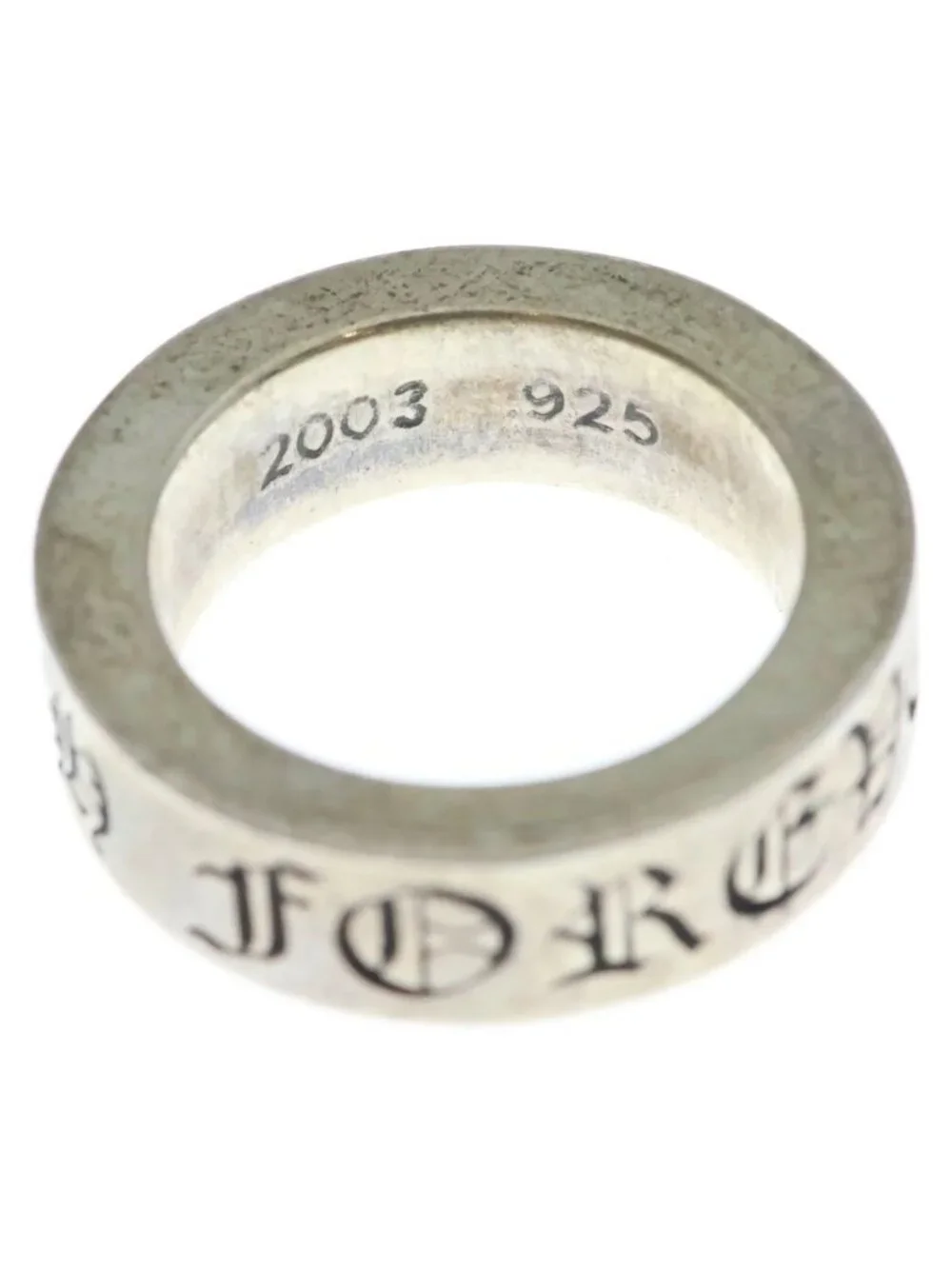 Chrome Hearts Spacer Forever Ring Silver